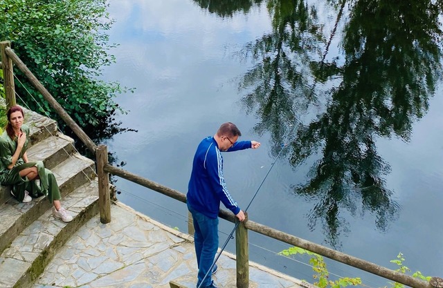 Private access to the Alva River in the splendor of nature