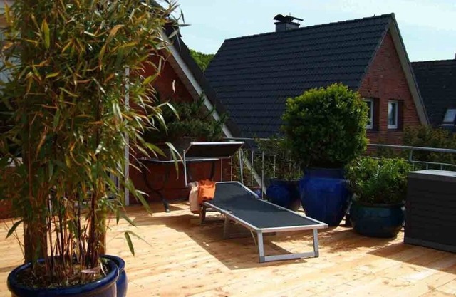 Pure relaxation on the large roof terrace 42 sqm - beach chair - fantastic view