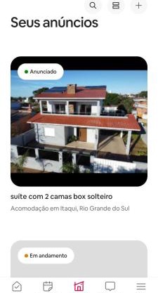 Quarto com banheiro privativo
