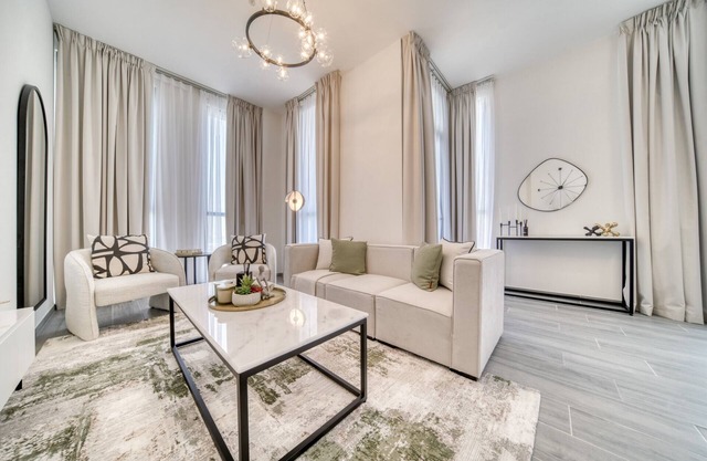 Refined 2BR w/Assistant’s Room at Mesk 1 Midtown Dubai Production City by Deluxe Holiday Homes