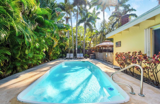 Relaxing Oasis: Private Pool Home with Lush Backyard