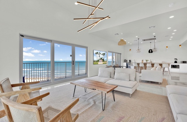 Remodeled Beachfront Penthouse with Ocean Views for Miles! Community Pool & Beach Access!