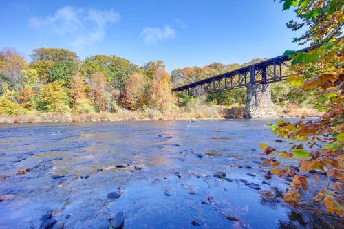 Riverfront Apt with Fire Pit and Yard in Millers Falls