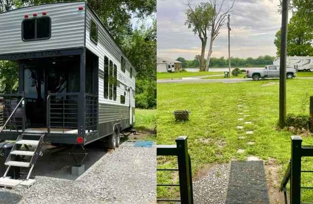Riverfront Tiny Home 3 bed w/ Privacy and a View!