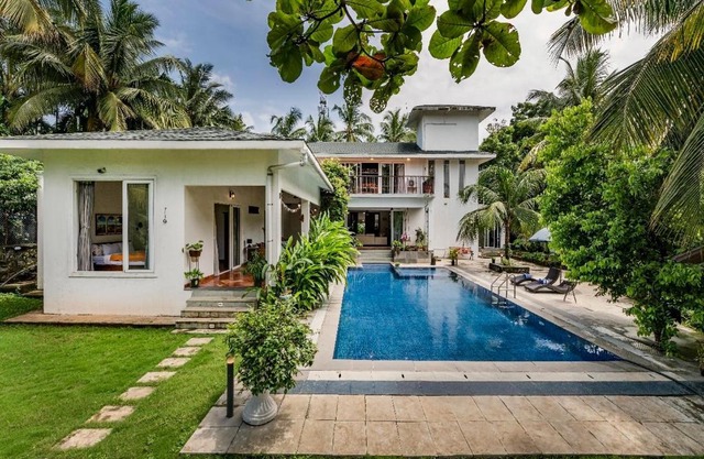 SaffronStays Osaree, Kihim - pet-friendly pool villa perfect for a workcation