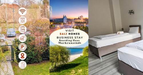 Sali-Homes Boarding Haus Monteur-Wohnungen Balkon Vollküche Autobahnähe
