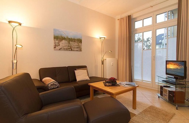 Schöne Ferienwohnung an der Ostsee mit Terrasse, Saunabereich und Pool im Haus!