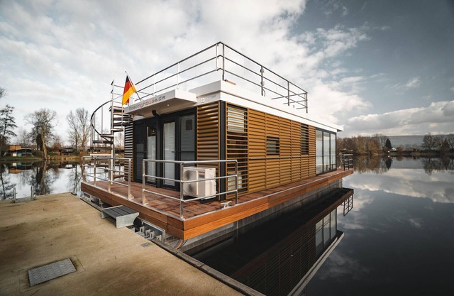 Schönes Hausboot in Höxter