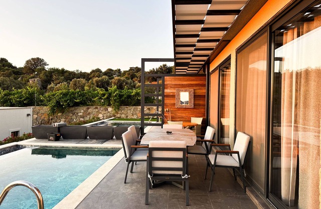 Sea-View Private Pool Villas in Historic Geriş Village