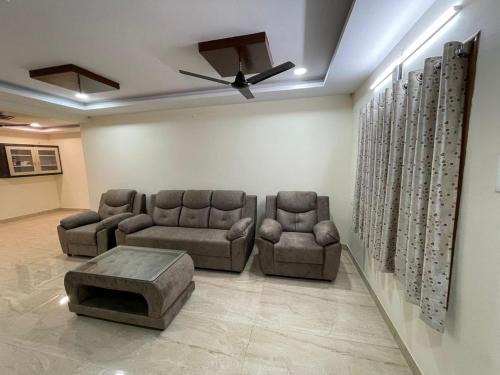 Servostay 3 BHK Fully Furnished in Vizag with Parking - 1st Floor