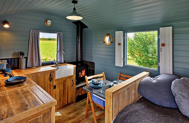 Shepherd's Hut on Llŷn Peninsula by Private Lake