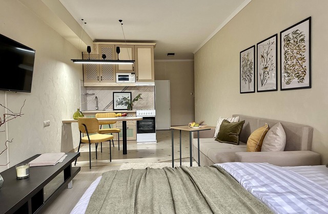 "Singing birds" charming studio in center of Almaty with WiFi, AC