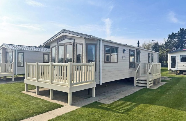 Smart, modern two bedroom caravan, perfect for couples and families alike.
