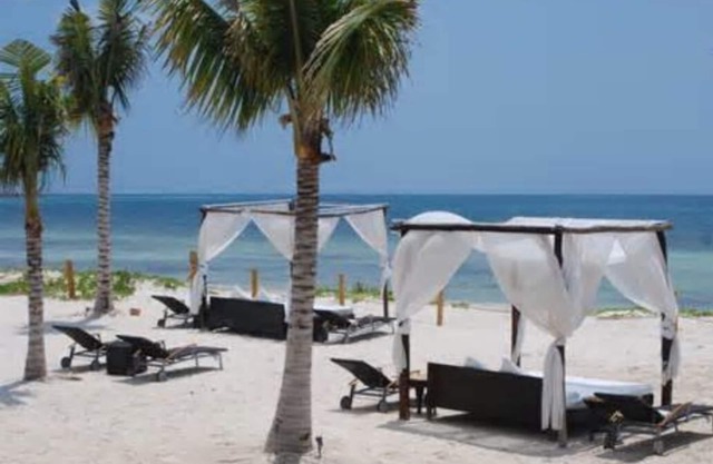 Spa and golf center located on the beach