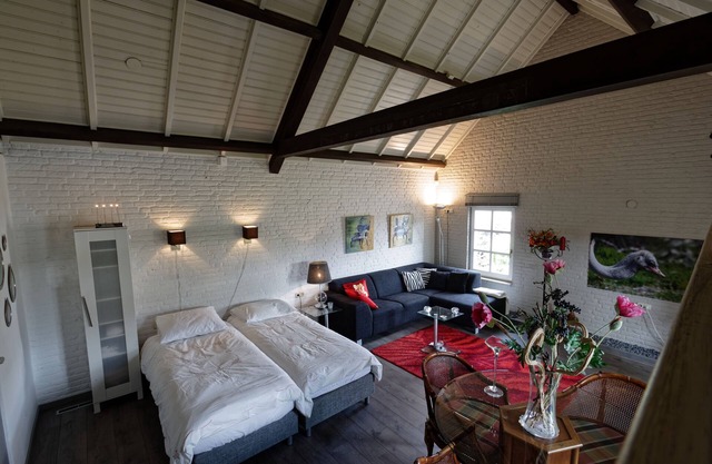 Space for rent with private entrance, living space and bathroom.