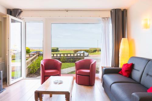 Spacieux appart pour 6, front de mer, centre