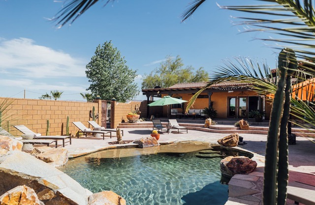 Spacious Joshua Tree Retreat for Large Groups w/Heated Pool, Hot Tub & Views