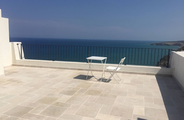 Spectacular terrace overlooking the sea