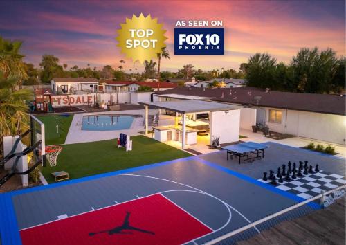 Sportscourt Pool Hot Tub Game Room Playground