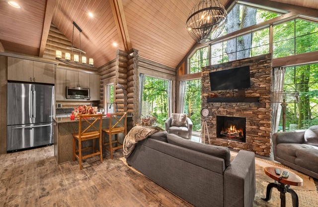 Steel Mill-Romanic-Luxurious-Massage Chair-Sauna-Hot Tub-Kayaks-FireTable-Kg Bed