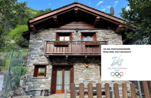 Stone chalet with valley view