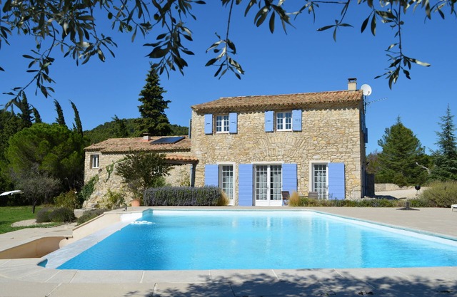 Stone house with beautiful swimming pool and enchanting panorama