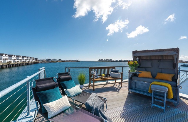 "Störtebeker" water house on a Baltic Sea vacation in Olpenitz - with roof terrace & sauna