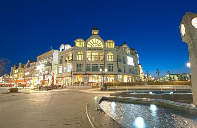 Strandschloss Binz - Penthouse "Royal Beach" mit Sauna, Kamin, Terrasse, Meerblick