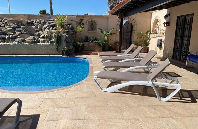 Stunning family villa with totally secluded pool area. Wheelchair friendly