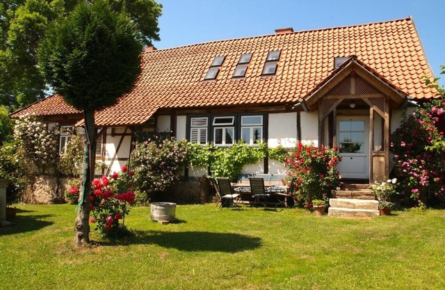 Stylish half-timbered house in the South Harz Nature Park to feel good and resin