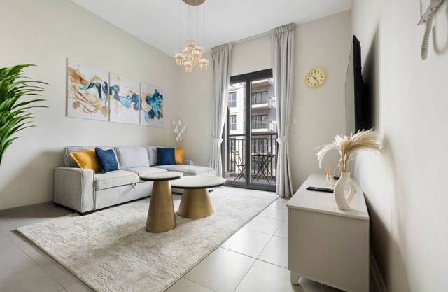 Stylish 1BR in Safi | Balcony, Pool, Gym | Town Square Dubai