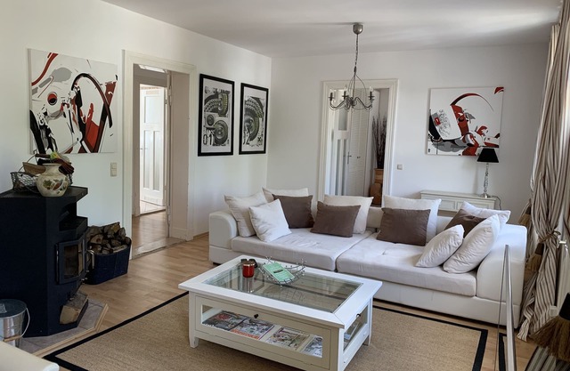 Sunny design apartment with balcony