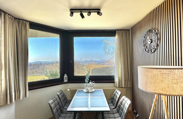 Sunny time-out in the Harz Mountains with balcony view & close to the outdoor forest pool