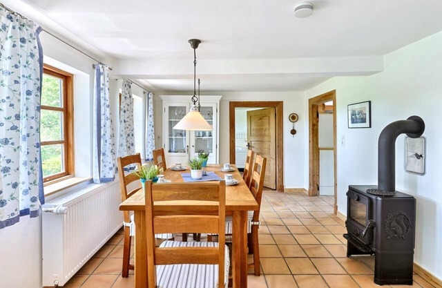 Thatched cottage in the countryside