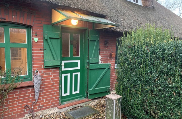 Thatched roof house in the Wilstermarsch