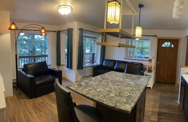 The Bear Den. Water view, eagle view, deer and black bear, cover deck and BBQ.