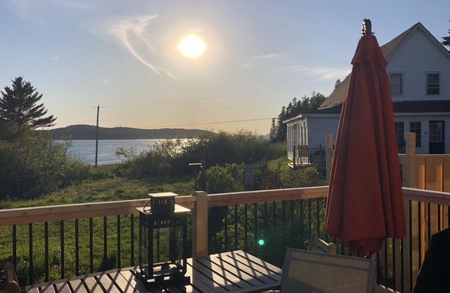 The Boathouse overlooking Green's Point Lighthouse and Passamaquoddy Bay