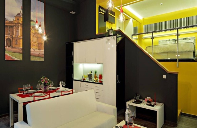 The park of the residence in Zagreb Duplex No. 5