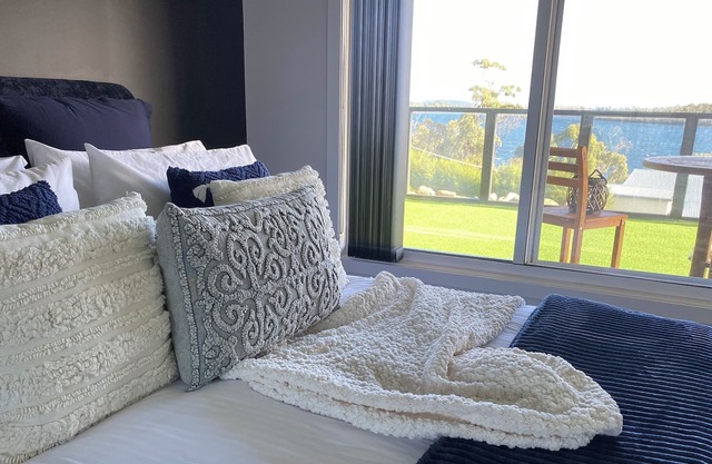 The Sounds. Overlooking King George Sound and King George Island, Murdunna, Tas