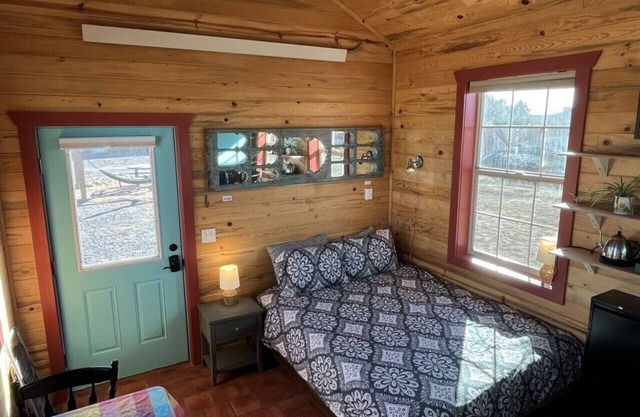 The Turquoise Door at Triple View Tiny Houses