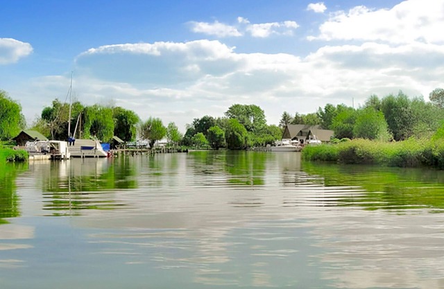 The water camper is simply and practically furnished.