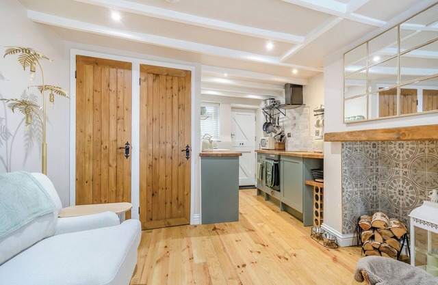 This charming cottage blends historic character with modern comforts.