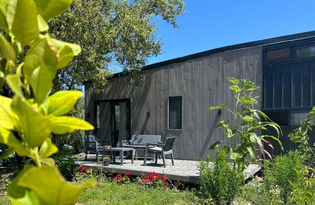 Tiny House Framed by Nature near Sea in Karaburun