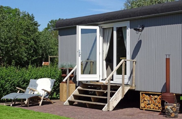 Tiny house in a rural setting