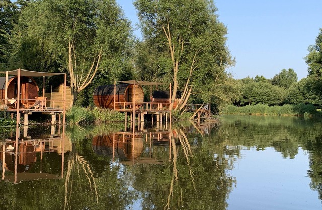 Tiny house with wood-fired hot tub