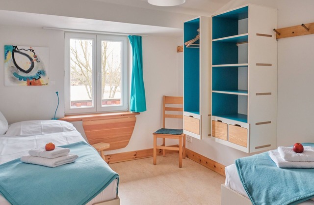 Twin Room 5 - turquoise - Holiday on the organic farm
