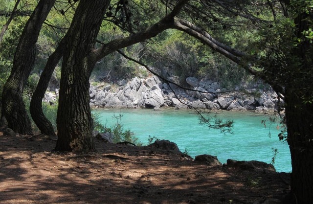 Two bedroom apartment with terrace and sea view Vrh, Krk (A-17951-b)