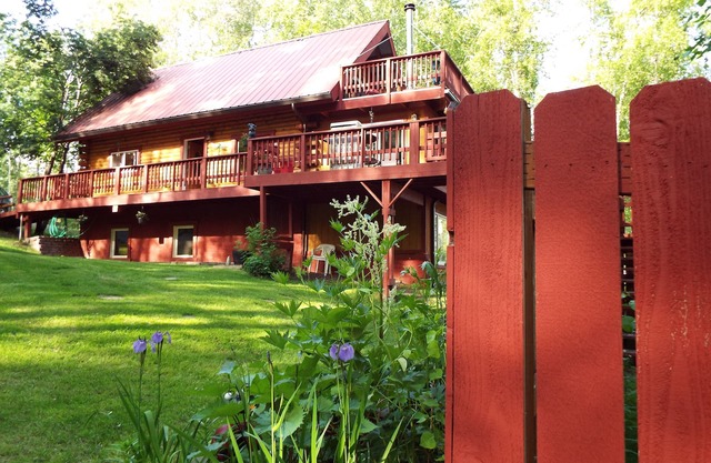 Two bedroom, fully furnished apartment with private entrance on 3 wooded acres