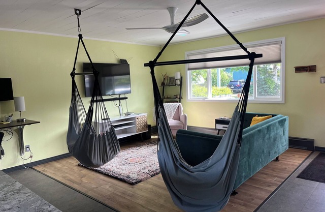 Two king bedrooms, fenced yard, dogs welcome!