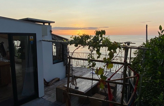 Unique sunrise oceans' view